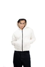 خرید سویشرت دورس باکسی گرم بالا مردانه سفید از فروشگاه داریا فشن تولید کننده و فروشنده انواع سویشرت مردانه ، سویشرت زنانه ، سویشرت یونیسکس