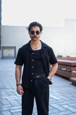 پیراهن مراکشی یقه انگلیسی مشکی مردانه